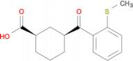 cis-3-(2-thiomethylbenzoyl)cyclohexane-1-carboxylic acid