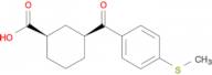 cis-3-(4-Thiomethylbenzoyl)cyclohexane-1-carboxylic acid