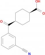 cis-4-(3-cyanobenzoyl)cyclohexane-1-carboxylic acid