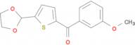 5-(1,3-Dioxolan-2-yl)-2-(3-methoxybenzoyl)thiophene