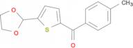 5-(1,3-Dioxolan-2-yl)-2-(4-methylbenzoyl)thiophene