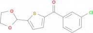 2-(3-Chlororobenzoyl)-5-(1,3-Dioxolan-2-yl)thiophene