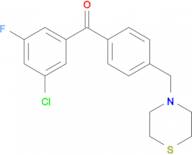 3-chloro-5-fluoro-4'-thiomorpholinomethyl benzophenone
