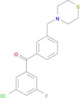 3-chloro-5-fluoro-3'-thiomorpholinomethyl benzophenone