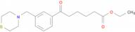 ethyl 6-oxo-6-[3-(thiomorpholinomethyl)phenyl]hexanoate