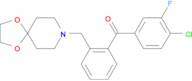 4-chloro-2'-[8-(1,4-dioxa-8-azaspiro[4.5]decyl)methyl]-3-fluorobenzophenone