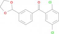 2,5-dichloro-3'-(1,3-dioxolan-2-yl)benzophenone