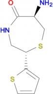 (2S,6R)-6-Amino-2-(2-thienyl)-1,4-thiazepan-5-one