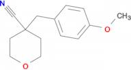 4-[(4-Methoxyphenyl)methyl]oxane-4-carbonitrile