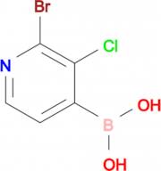2-Bromo-3-chloropyridine-4-boronic acid