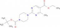 Ethyl 2-(4-(tert-butoxycarbonyl)piperazin-1-yl)-4-methylpyrimidine-5-carboxylate