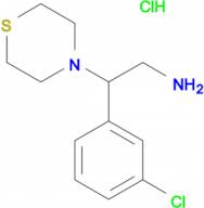 2-(3-CHLOROPHENYL)-2-THIOMORPHOLINOETHANAMINE HCL