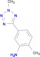 2-methyl-5-(2-methyl-2H-tetrazol-5-yl)aniline