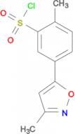 2-methyl-5-(3-methyl-5-isoxazolyl)benzenesulfonyl chloride