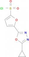 5-(5-cyclopropyl-1,3,4-oxadiazol-2-yl)-2-furansulfonyl chloride