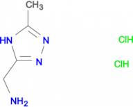 [(5-methyl-4H-1,2,4-triazol-3-yl)methyl]amine dihydrochloride