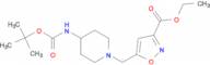 Ethyl 5-(4-tert-butoxycarbonylaminopiperidin-1-ylmethyl)isoxazole-3-carboxylate