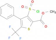 3-Chlorosulfonyl-4-phenyl-5-trifluoromethyl-thiophene-2-carboxylic acid methyl ester