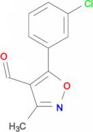 5-(3-Chlorophenyl)-3-methylisoxazole-4-carboxaldehyde
