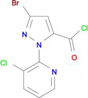 3-Bromo-1-(3-chloropyridin-2-yl)-1H-pyrazole-5-carbonyl chloride