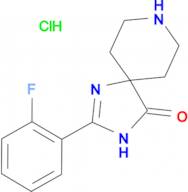 2-(2-Fluorophenyl)-1,3,8-triazaspiro[4.5]dec-1-en-4-one hydrochloride