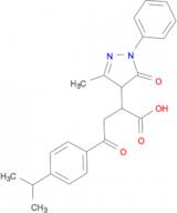 4-(4-(Isopropyl)phenyl)-2-(3-methyl-5-oxo-1-phenyl(2-pyrazolin-4-yl))-4-oxobutanoic acid, 97%