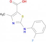 2-((2-Fluorophenyl)amino)-4-methyl-1,3-thiazole-5-carboxylic acid, 95%