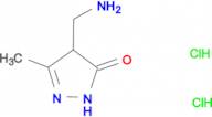 4-(aminomethyl)-5-methyl-2,4-dihydro-3H-pyrazol-3-one dihydrochloride