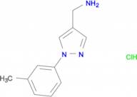 {[1-(3-methylphenyl)-1H-pyrazol-4-yl]methyl}amine hydrochloride