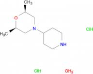 (2R,6S)-2,6-dimethyl-4-(4-piperidinyl)morpholine dihydrochloride hydrate