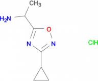 [1-(3-cyclopropyl-1,2,4-oxadiazol-5-yl)ethyl]amine hydrochloride