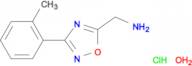 {[3-(2-methylphenyl)-1,2,4-oxadiazol-5-yl]methyl}amine hydrochloride hydrate
