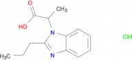 2-(2-propyl-1H-benzimidazol-1-yl)propanoic acid hydrochloride