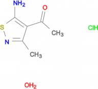 1-(5-amino-3-methyl-4-isothiazolyl)ethanone hydrochloride hydrate