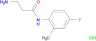 N~1~-(4-fluoro-2-methylphenyl)-beta-alaninamide hydrochloride