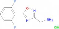 {[5-(2,6-difluorophenyl)-1,2,4-oxadiazol-3-yl]methyl}amine hydrochloride
