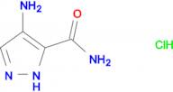 4-amino-1H-pyrazole-5-carboxamide hydrochloride