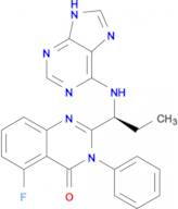 (S)-2-(1-((9H-Purin-6-yl)amino)propyl)-5-fluoro-3-phenylquinazolin-4(3H)-one