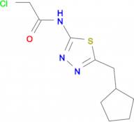 2-chloro-N-[5-(cyclopentylmethyl)-1,3,4-thiadiazol-2-yl]acetamide