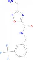 3-(aminomethyl)-N-[3-(trifluoromethyl)benzyl]-1,2,4-oxadiazole-5-carboxamide