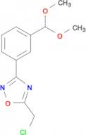 5-(chloromethyl)-3-[3-(dimethoxymethyl)phenyl]-1,2,4-oxadiazole