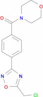 4-{4-[5-(chloromethyl)-1,2,4-oxadiazol-3-yl]benzoyl}morpholine