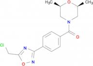 (2R,6S)-4-{4-[5-(chloromethyl)-1,2,4-oxadiazol-3-yl]benzoyl}-2,6-dimethylmorpholine