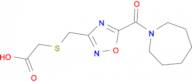 ({[5-(azepan-1-ylcarbonyl)-1,2,4-oxadiazol-3-yl]methyl}thio)acetic acid