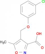4-[(3-chlorophenoxy)methyl]-5-methylisoxazole-3-carboxylic acid