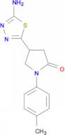 4-(5-amino-1,3,4-thiadiazol-2-yl)-1-(4-methylphenyl)pyrrolidin-2-one