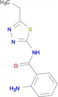 2-amino-N-(5-ethyl-1,3,4-thiadiazol-2-yl)benzamide