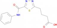 4-[5-(anilinocarbonyl)-1,3,4-thiadiazol-2-yl]butanoic acid
