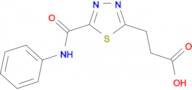 3-[5-(anilinocarbonyl)-1,3,4-thiadiazol-2-yl]propanoic acid