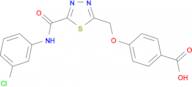 4-[(5-{[(3-chlorophenyl)amino]carbonyl}-1,3,4-thiadiazol-2-yl)methoxy]benzoic acid